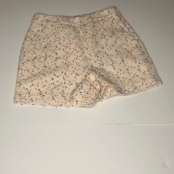 Express Cream Tweed Skirt with Colorful Accents - Picture 7 of 8